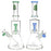 SeshGear 2-Step Glass Beaker Water Pipe - 11.75" / 14mm F / Colors Vary - Toker Supply