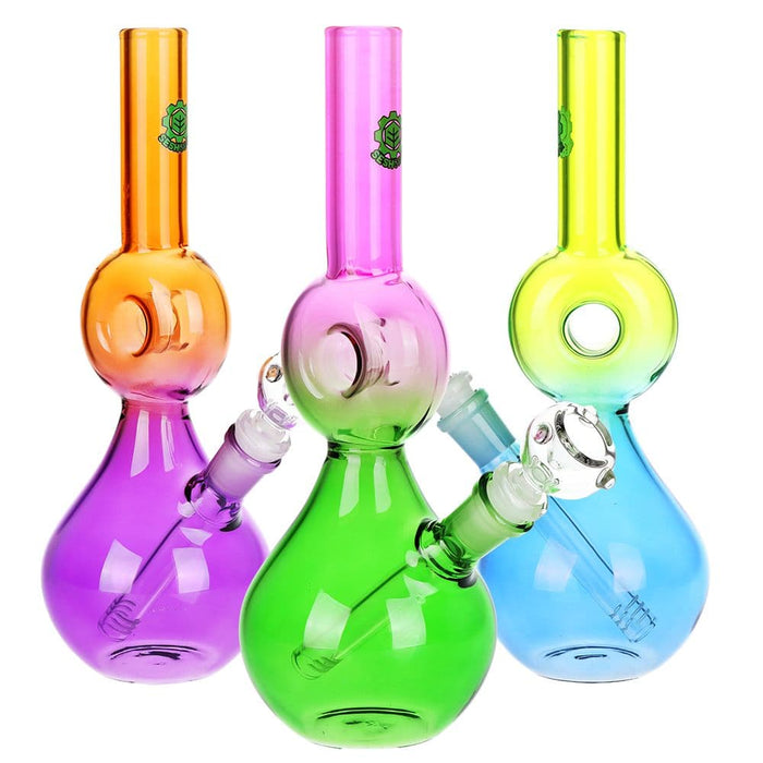 SeshGear Donut Ombre Glass Water Pipe - 10.5"/ 3ct - Toker Supply
