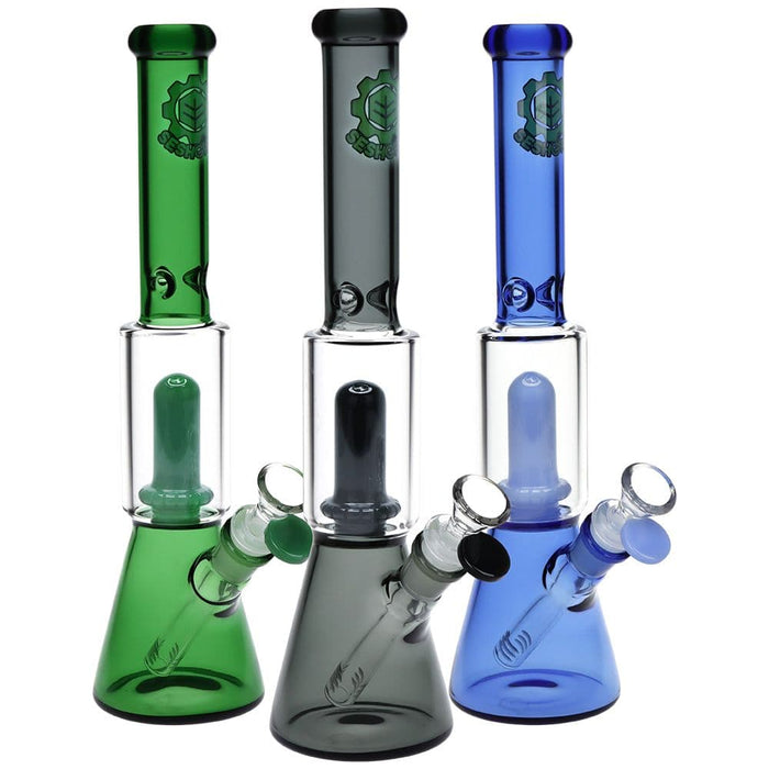 SeshGear Double Chamber Glass Beaker Water Pipe - 12" - Toker Supply