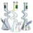 SeshGear Electro Zig Zag Beaker Glass Water Pipe - 14.75" / 14mm F / Colors Vary - Toker Supply