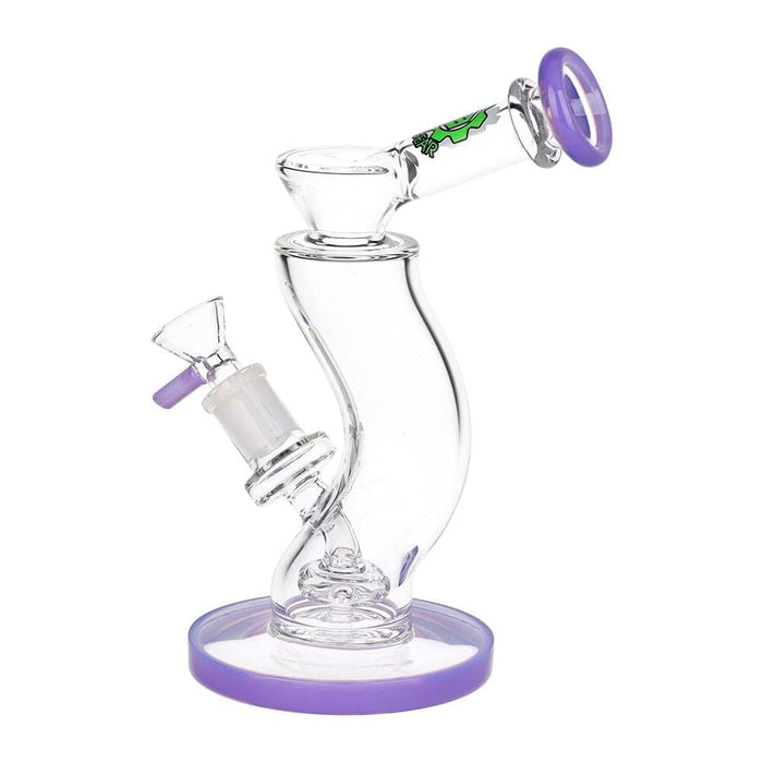SeshGear Hip Check Curved Glass Water Pipe | 7.75" | 14mm F - Toker Supply