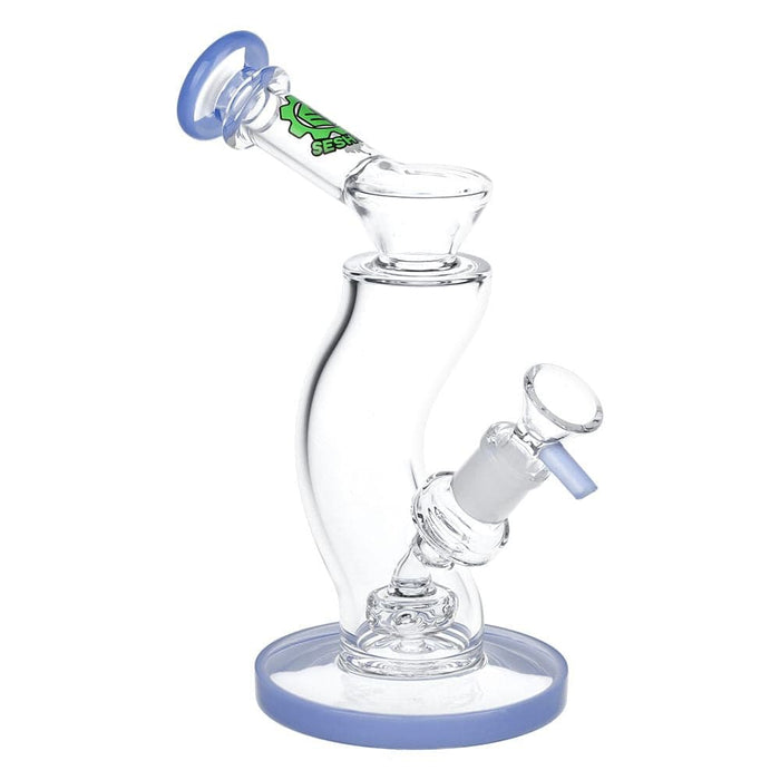 SeshGear Hip Check Curved Glass Water Pipe | 7.75" | 14mm F - Toker Supply