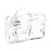 SeshGear Old School Camera Glass Hand Pipe - 3.75" / Clear - Toker Supply