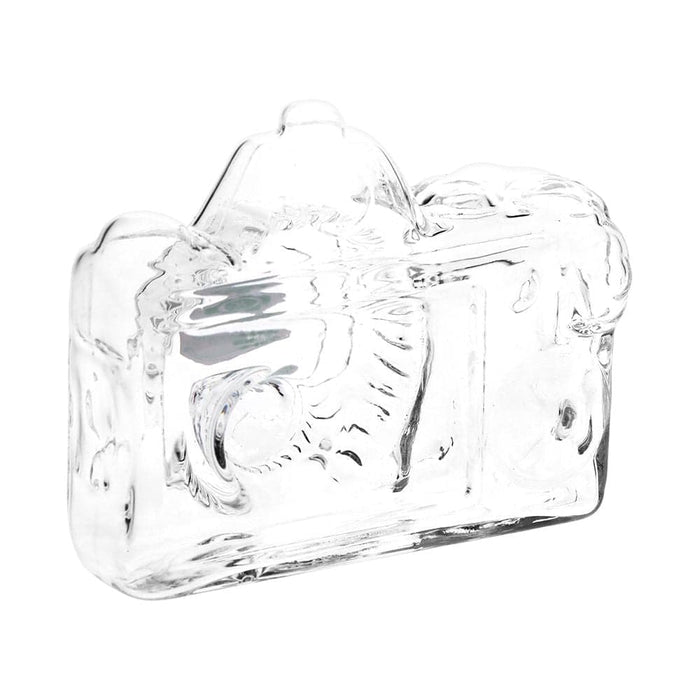 SeshGear Old School Camera Glass Hand Pipe - 3.75" / Clear - Toker Supply