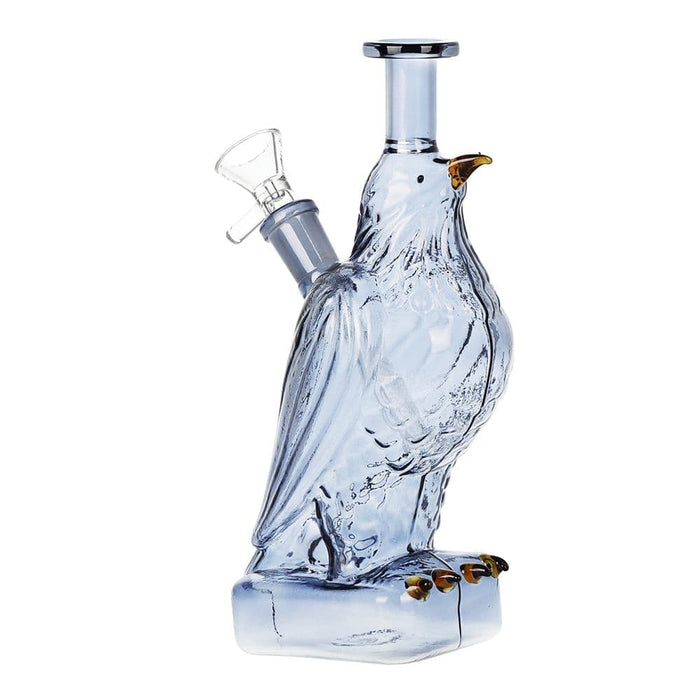 SeshGear Raven Glass Water Pipe - 7.5" / 14mm F / Smoke - Toker Supply