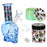 SeshGear Skulled Out Water Pipe Kit - 6" /  Colors & Designs Vary - Toker Supply
