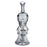 SeshGear Stacked Skulls Electroplated Glass Water Pipe - 9" - Toker Supply