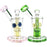 SeshGear Steampunk Gears Fumed Perc Glass Water Pipe | 6.5" | 14mm F - Toker Supply