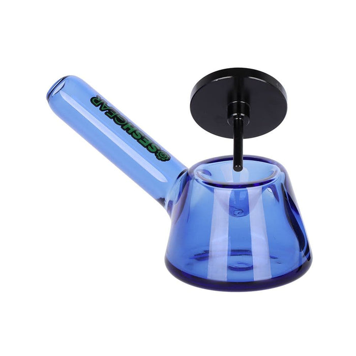 SeshGear Tamped and Poked Glass Hand Pipe - 4.75" / Colors Vary - Toker Supply