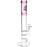 SeshGear Triple Honeycomb Perc Straight Tube Water Pipe - 15" / 14mm F / Colors Vary - Toker Supply