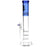 SeshGear Triple Honeycomb Perc Straight Tube Water Pipe - 15" / 14mm F / Colors Vary - Toker Supply