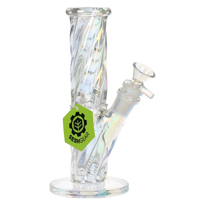 SeshGear Twist Straight Tube Glass Water Pipe - 13.75" / 14mm F - Toker Supply
