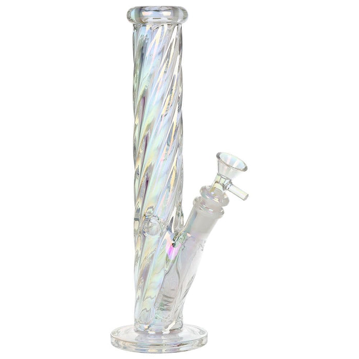 SeshGear Twist Straight Tube Glass Water Pipe - 13.75" / 14mm F - Toker Supply