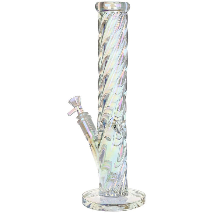 SeshGear Twist Straight Tube Glass Water Pipe - 13.75" / 14mm F - Toker Supply