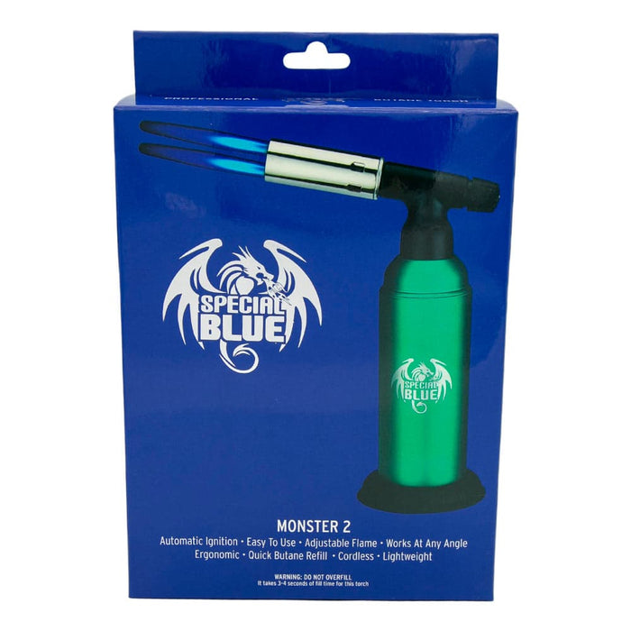 Special Blue Monster Pro 2 Torch Lighter | 8" - Toker Supply