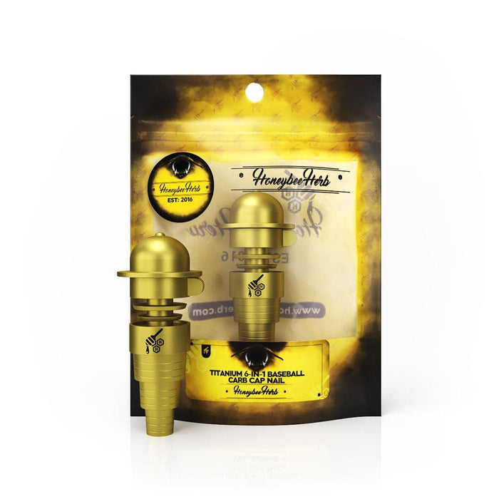 TITANIUM 6 IN 1 BASEBALL CARB CAP DAB NAIL - Toker Supply