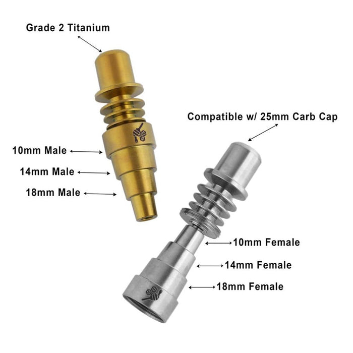 TITANIUM 6 IN 1 SKILLET ENAIL DAB NAIL - Toker Supply
