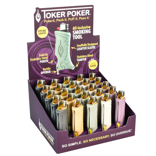 Toker Poker Lighter Sleeve - Hemp Plastic -25PC - Toker Supply