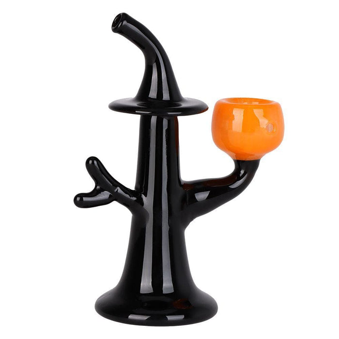 Tree Witch w/ Jack-o-lantern Glass Hand Pipe - 5.5" - Toker Supply