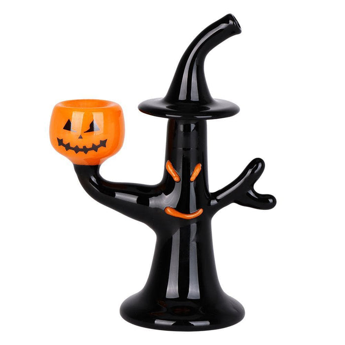 Tree Witch w/ Jack-o-lantern Glass Hand Pipe - 5.5" - Toker Supply