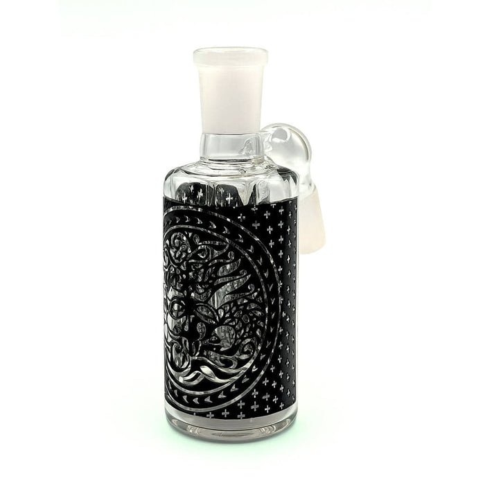 TRIBAL PRINT ASH CATCHER WITH SHOWERHEAD PERC 14MM MALE 45° ANGLE - Toker Supply