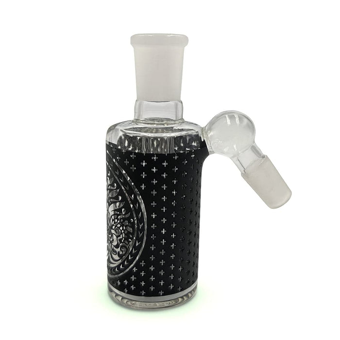 TRIBAL PRINT ASH CATCHER WITH SHOWERHEAD PERC 14MM MALE 45° ANGLE - Toker Supply