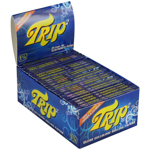 Trip2 Clear Rolling Papers - 1 1/4" - 24PK - Toker Supply