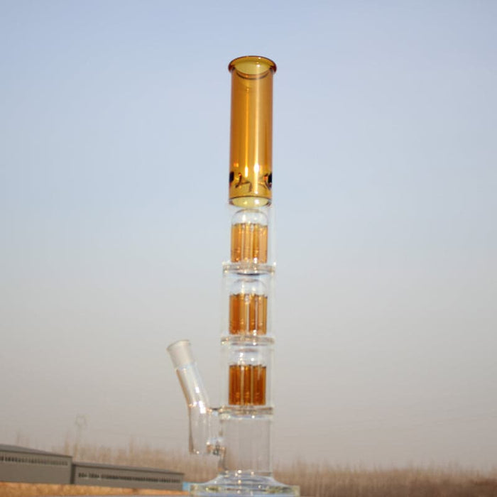 Triple Tree Percolator Glass Water Pipe 19" - Toker Supply