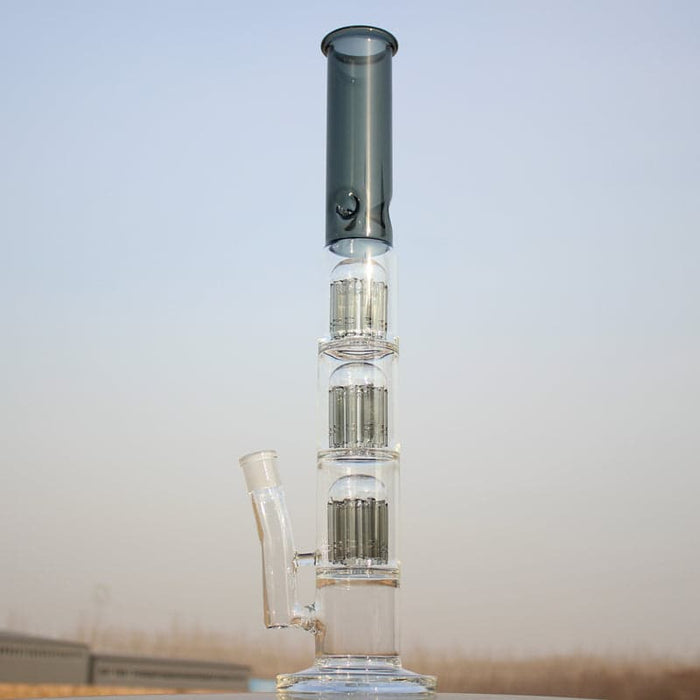 Triple Tree Percolator Glass Water Pipe 19" - Toker Supply
