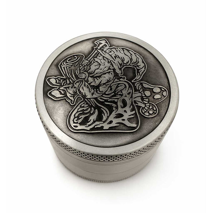 VINTAGE ALUMINUM EMBOSSED HERB GRINDER - Toker Supply