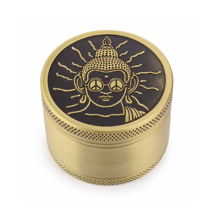 VINTAGE ALUMINUM EMBOSSED HERB GRINDER - Toker Supply