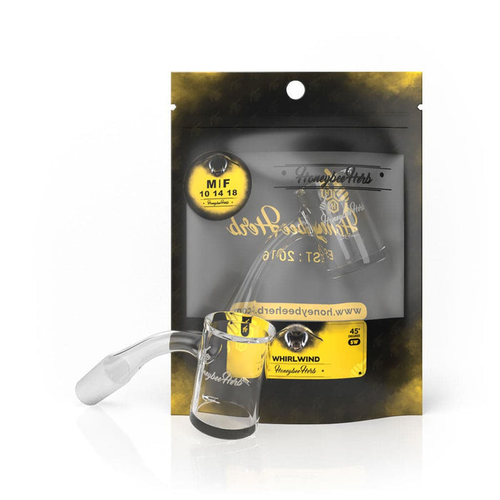 WHIRLWIND QUARTZ BANGER - 45° DEGREE | BL - Toker Supply