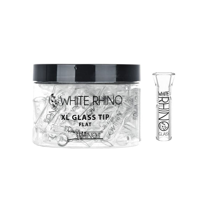 White Rhino XL Glass Rolling Tips 40ct - Toker Supply