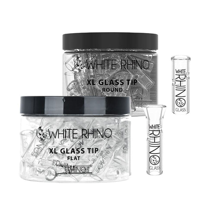 White Rhino XL Glass Rolling Tips 40ct - Toker Supply