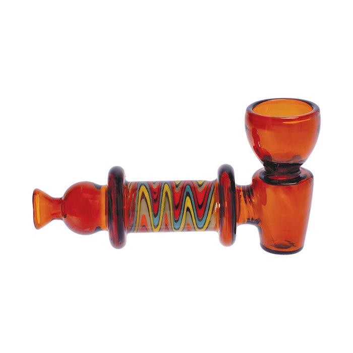 WIDE BOWL WIG WAG HAND PIPE - Toker Supply