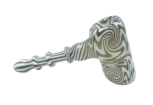 Zebra Style Strip Hammer Bubbler - Toker Supply