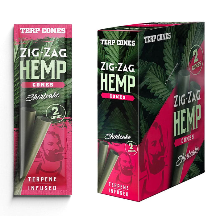 Zig Zag Terpene Infused Pre-Rolled Cones | 2pk | 15pc Display - Toker Supply