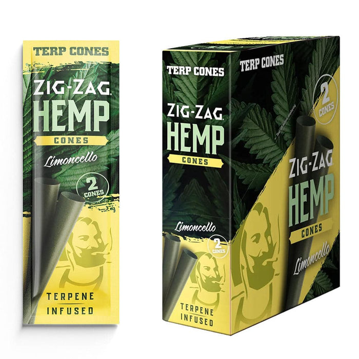 Zig Zag Terpene Infused Pre-Rolled Cones | 2pk | 15pc Display - Toker Supply