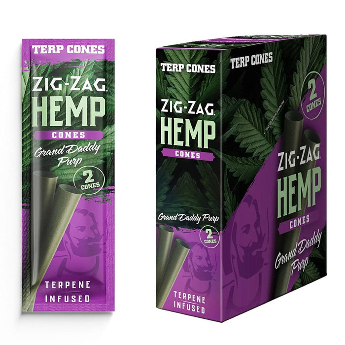 Zig Zag Terpene Infused Pre-Rolled Cones | 2pk | 15pc Display - Toker Supply