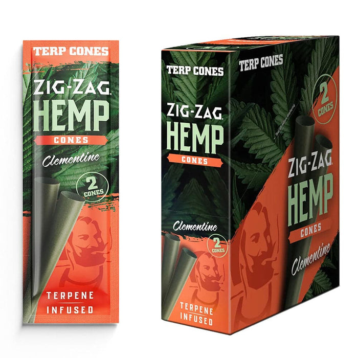 Zig Zag Terpene Infused Pre-Rolled Cones | 2pk | 15pc Display - Toker Supply