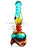11" Colored Glass Rocket Water Pipe