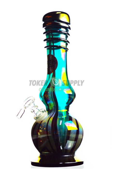 11" Thick Mouth Colored Glass Water Pipe