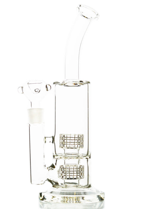 15"  Double Stereo Matrix Perc Water Pipe - Toker Supply