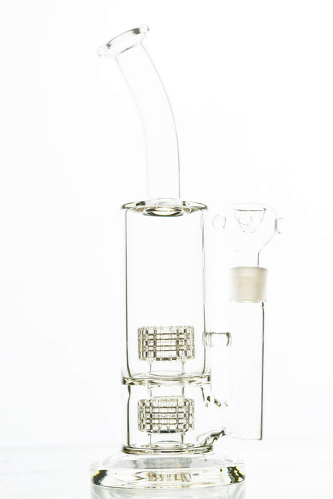 15"  Double Stereo Matrix Perc Water Pipe - Toker Supply