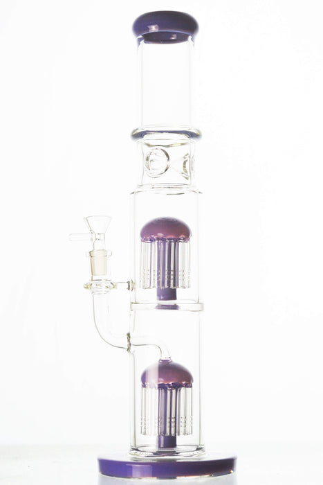 9mm Thick Double 10 Arm Tree Perc Bong - Toker Supply