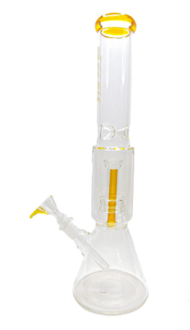 Beaker with Tube perc Water Pipe 16'' - Toker Supply