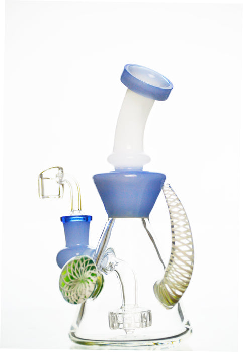 Bent Neck Implosion Marble Dab Rig - Toker Supply