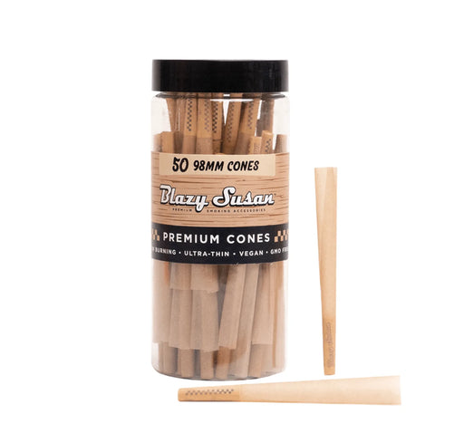 Blazy Susan - Unbleached Pre Rolled Cones - Toker Supply