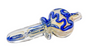 Blue Swirl Silver Fumed Carb Cap - Toker Supply