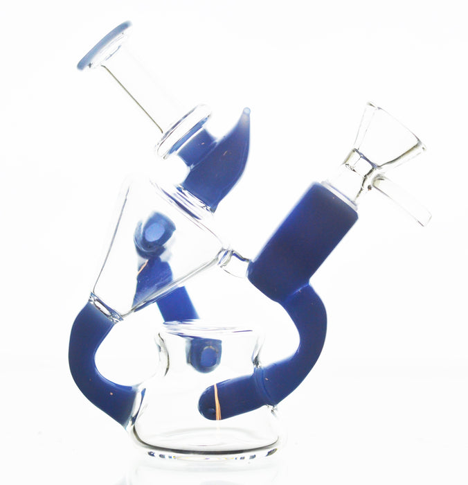 Direct Inject Blue Recycler Dab Rig - Toker Supply